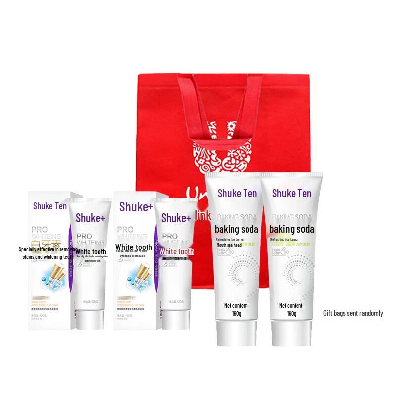 Shuke Refreshing Lemon Whitening Toothpaste Set