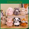 Panda Rabbit Animal Plush Doll Keychain With Pp Cotton Filling For Idea Gift