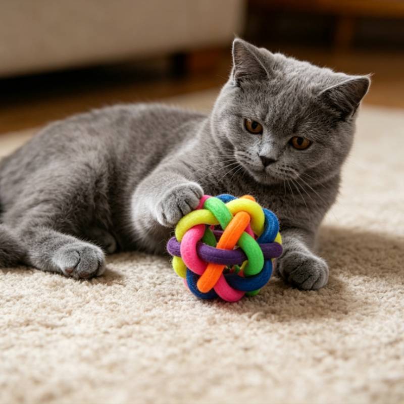 Pet Toy Ball With Sound Features Durable Plastic Material For Pets Playtime