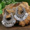 Boucles d'oreilles ethniques rétro pour femmes, crochets d'oreilles en forme de U, petits disques géométriques en alliage de zinc, boucles d'oreilles à pampilles pour toutes les saisons