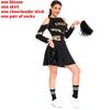 Bohemian Cheerleader Costume Set With Cotton Blend Fabric For Cosplay And Costume Parties