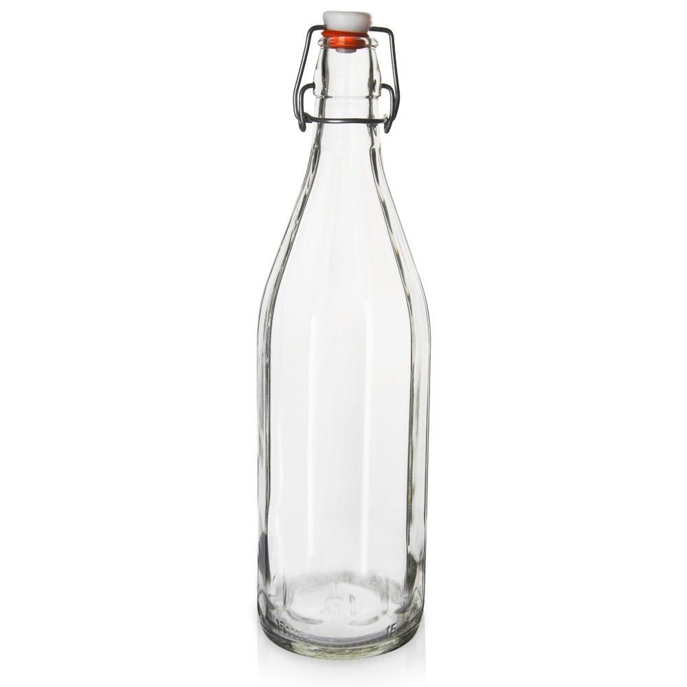 Bouteille en verre avec clip 750 ml