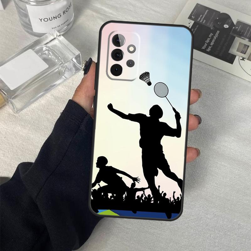 Badminton Sport Case For Samsung Galaxy A06 A16 A26 A36 A56 A53 A32 A52 A33 A13 A55 A35 A15 A14 A34 A54 A17