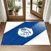 Sheffield Wednesday Design Crystal Velvet Rug Soft Decorative Mat for Bedroom Entrance