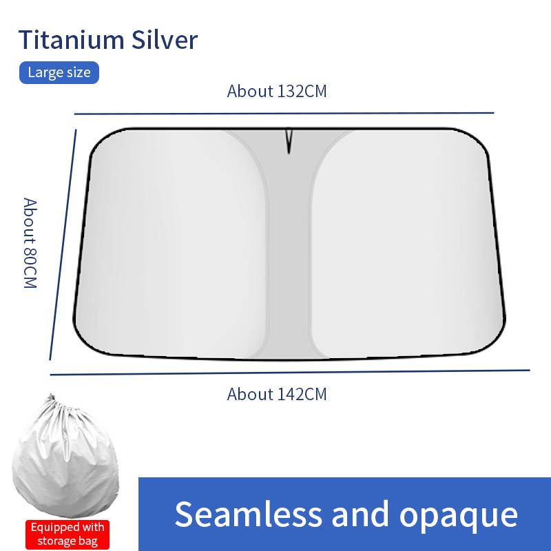 New Car Front Sunshades Foldable Windshield Sun Blocker Cover UV Protection Curtain Universal Fit for Car, Truck,SUV
