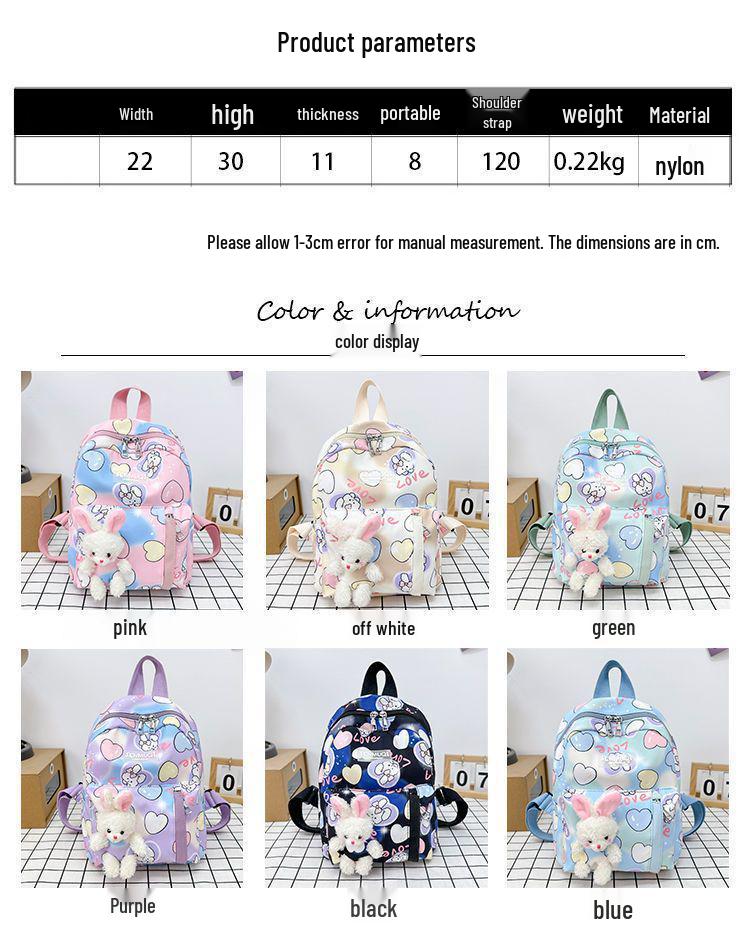Adorable Large-Capacity Cartoon Kindergarten Backpack for Kids
