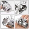 Wasserhahn-Adapter aus Zinklegierung, Küchenspülen-Splitter, Umstellventil, Wasserhahnanschluss für Toilette, Bidet, Dusche, Badezimmer