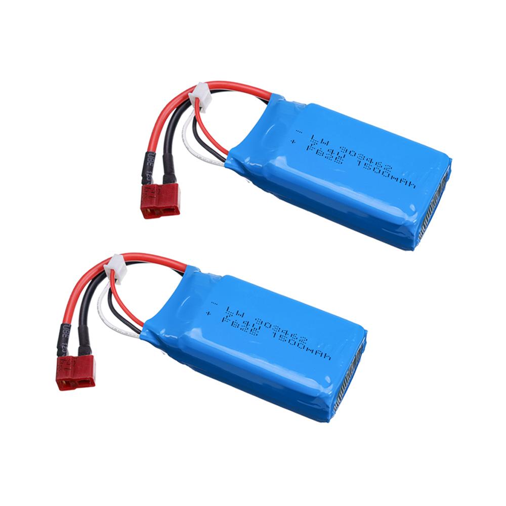 7.4V 1500mAh Lipo battery With Charger For Wltoys 12428 144001 A979-B RC Car battery Spare parts 2S 7.4 V 1500 mah 903462 T plug