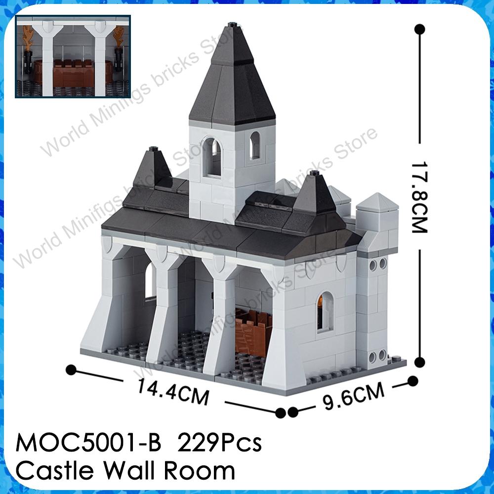 MOOXI MOC Medieval Military Castle Bricks Gate Wall Catapult Ship Building Blocks Set Assembly Toys For Children Adults DIY Gift