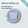 Přenosný, Skládací silikonový kelímek odolný vůči vysokým teplotám s nerezovou ocelí potravinářské kvality pro cestování v přírodě