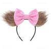 Fashion New Brown Beauty And Beast Mouse Ears Headband 5" Headwear Boys Girls Festival Party Hair Accessories Women Gift