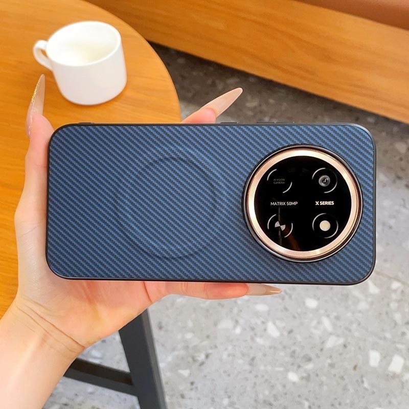 Applicable To Honor X11promax Magnetic Mobile Phone Case Honor X11promax Fiber Plain Leather Protective Cover Anti-drop