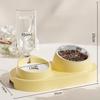 Pet Feeder 2 in 1 Ciotola per l'alimentazione degli animali domestici, Distributore automatico di acqua per cani e gatti con ciotole in acciaio inossidabile rimovibili Forniture per animali domestici