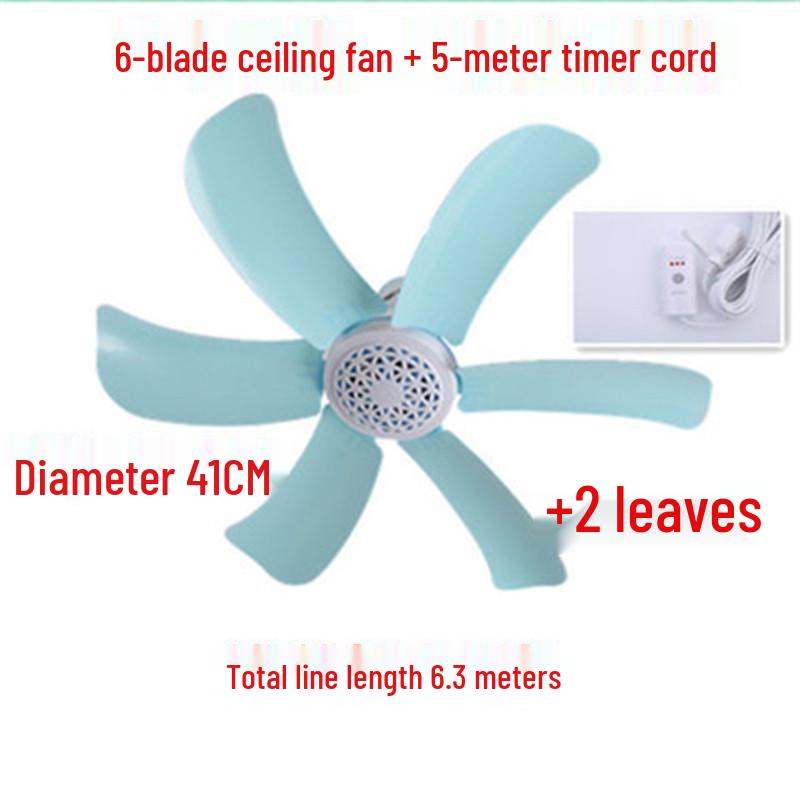 Compact Silent Ceiling Fan for Dorms and Bedrooms