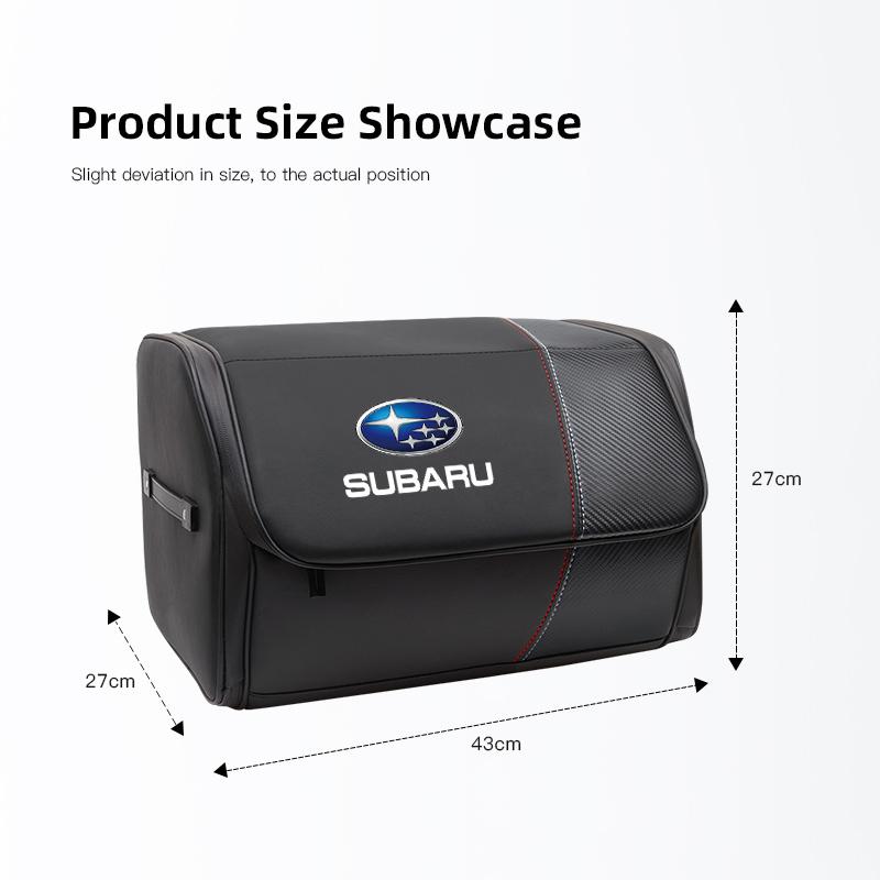 Car Trunk Organizer Foldable High-Capacity Auto Storage Box For Subaru Crosstrek Forester Outback Impreza BRZ WRX Ascent REX Y17