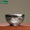 Chinese Retro Kiln Transmutation Ceramic Tea Cup Kung Fu Tea Family Meeting Golden Edged Tea Cup Household Water Cup