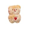 Cream Jinnew Original Bear Plush Keychain In Brown And Pink For Gifts Sweethearts