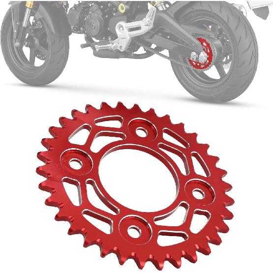 

Motorcycle 34 Tooth Sprocket Rear Chain Sprockets 420 / 34T CNC for Grom MSX125 MSX 125 14-15 17-20 Z125 19-21 CT125 21-22 Black червоний