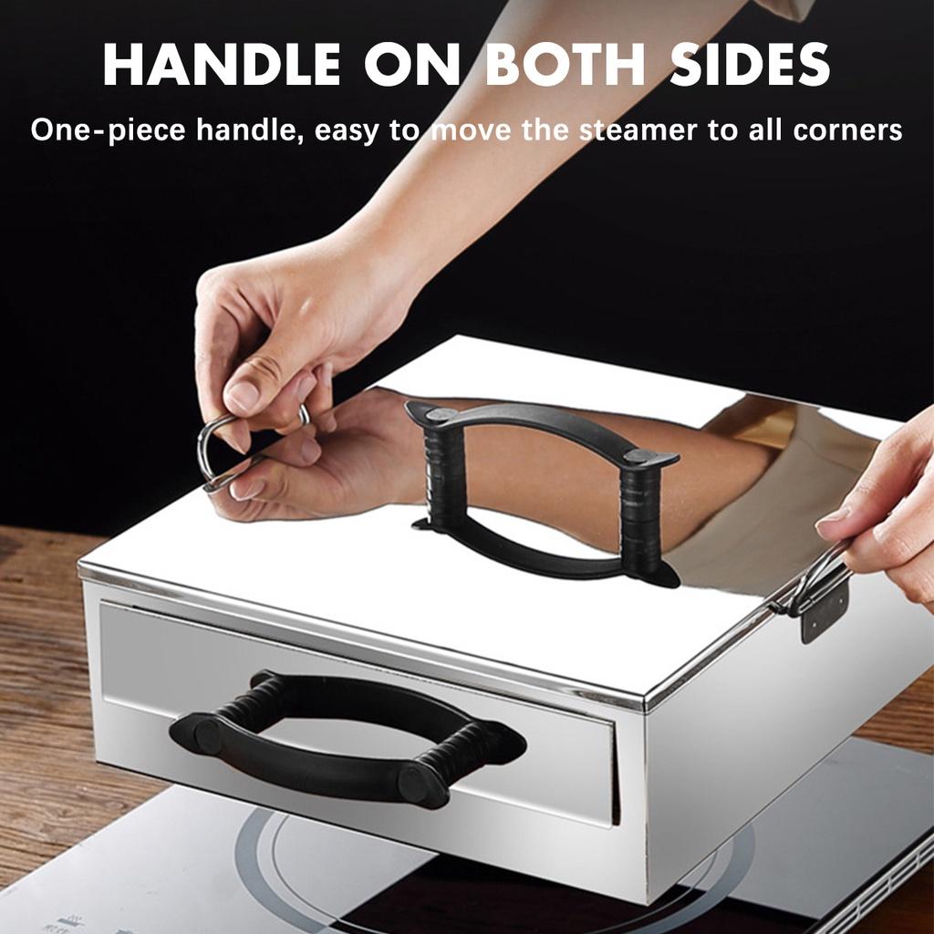 1/2vrstvý 201 nerezový váleček na rýžové nudle, napařovač, napařovač na chleba, váleček do trouby, komerční napařovač pro domácí použití