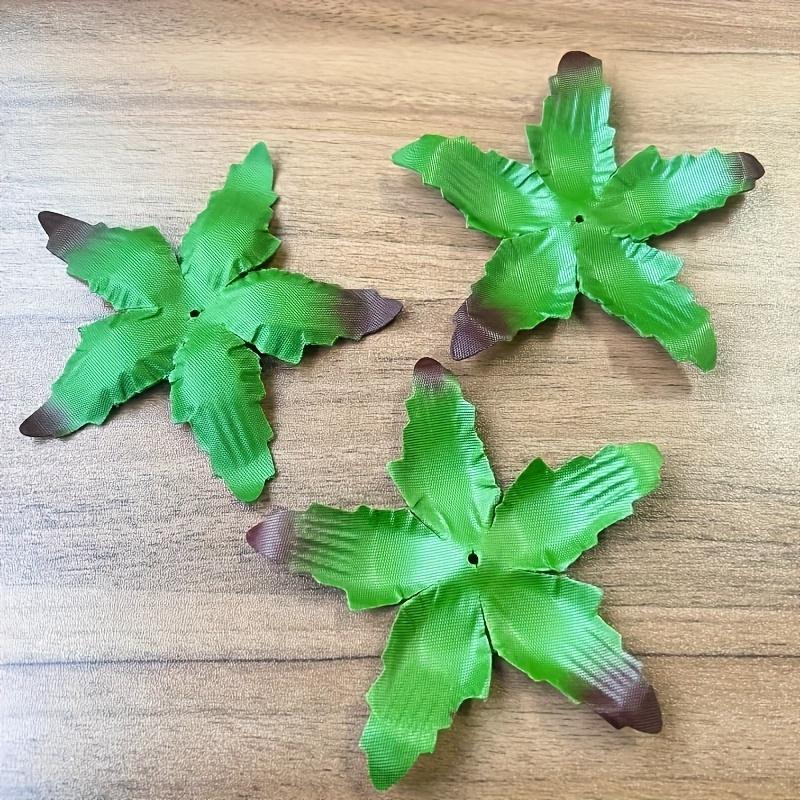 50 pièces Support de Rose Artificielle DIY Accessoires de Décoration Feuille Verte de Rose Décoration de Maison Fête Bouquet de Roses Couronne Cadeau