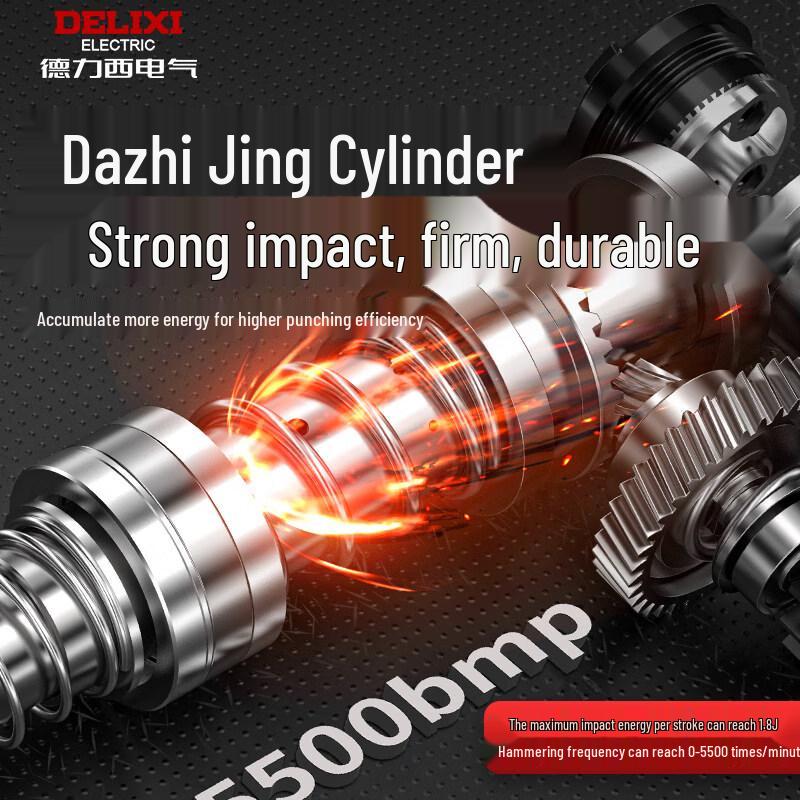 Delixi Brushless Lithium-Ion Rotary Hammer CN plug (adapter included)