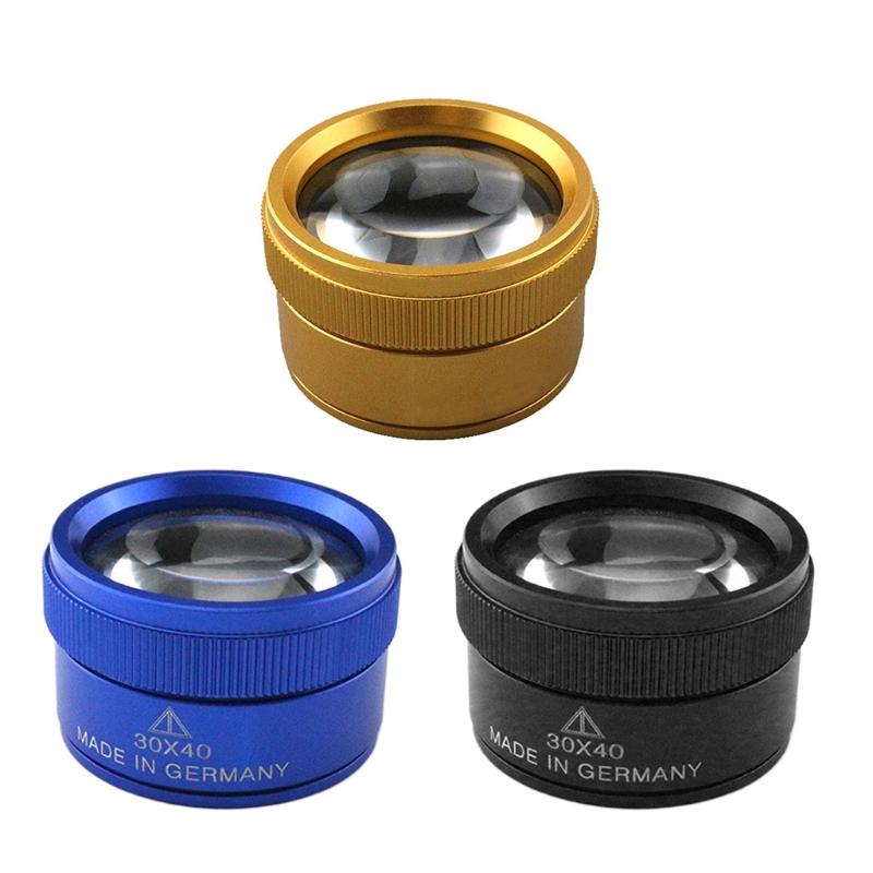 30x Optics Loupes Magnifier Loop Microscope Magnifying Glass Lens Portable for Jeweler Coins Stamps