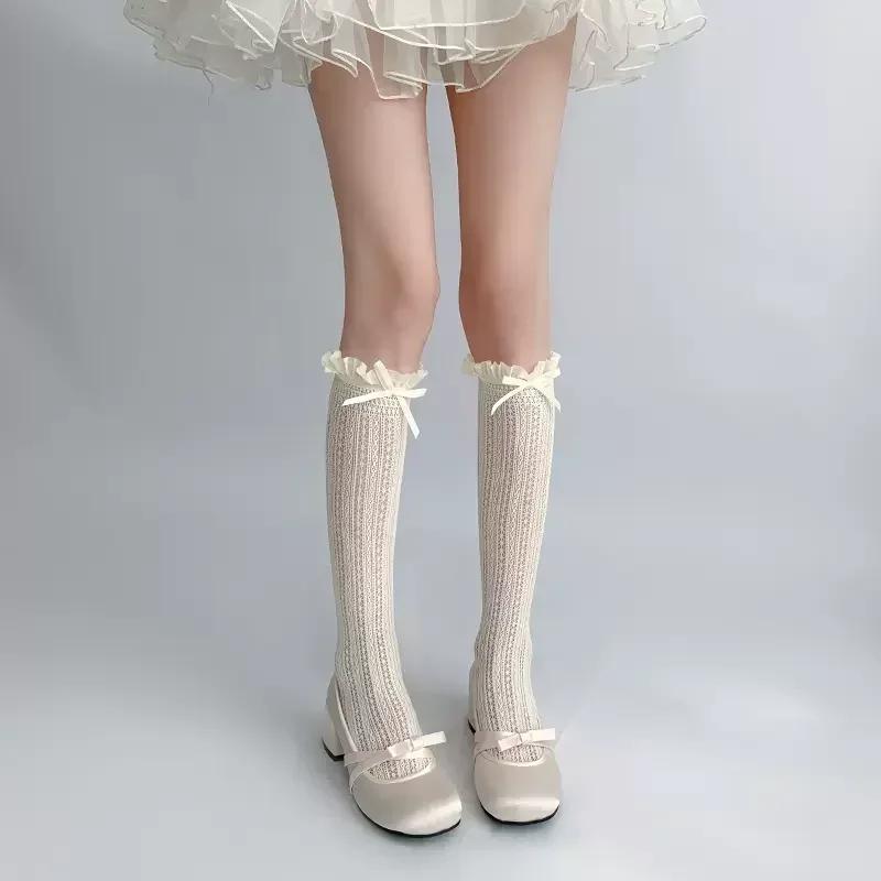

JK Girls Lolita Calf Socks Women s Stockings Girls Over The Knee Socks Jk Long Socks Lace Japanese Stockings Lolita JK Sock One Size