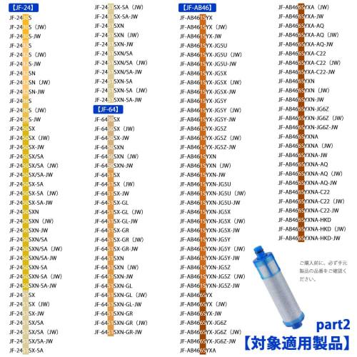 Replacement Cartridge for JF-21 Water Purifiers (JF-21-T, JF-21-F), 12+1 Substance Removal, JF-21-B3, JF-21-S, Standard Type, Compatible with RJF-865Y