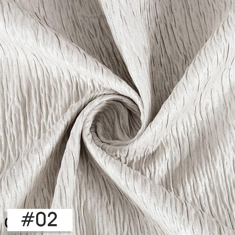 100x150cm Chic Wrinkled Design Fabric Crepe Texture Pleated Fabric For DIY Sewing Costume Car Curtain Background Decoration