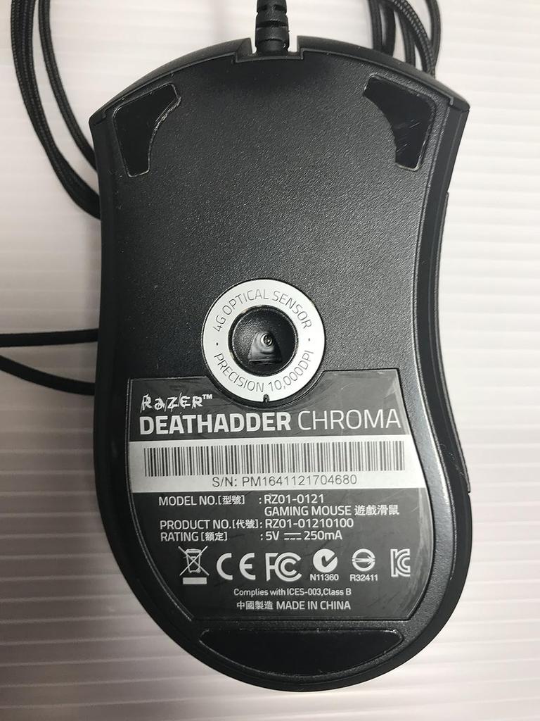 Razer DeathAdder 2015 Chroma Multi-Lighting Right-Handed Optical Gaming Mouse (RZ01-01210100-R3J1) [Used]