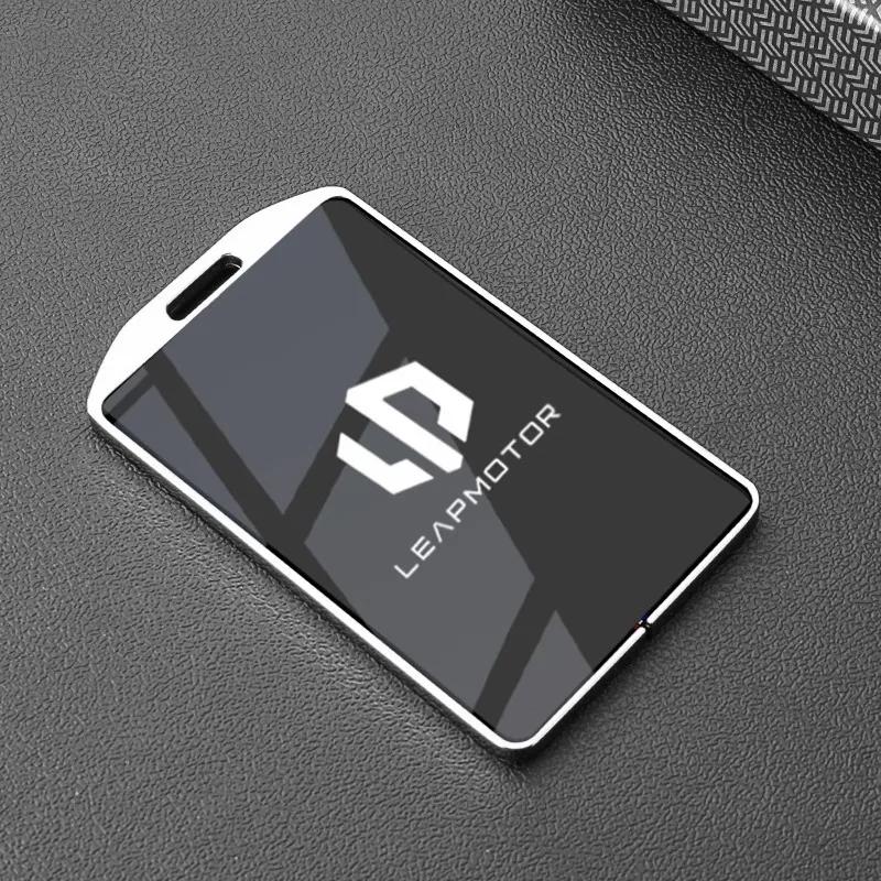 Car Zinc Alloy TPU NFC Card Key Cases Holder Cover Chain For Leapmotor C16 C11 C10 C01 B10 T03 S01 Smart Key Car Accessories