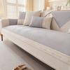 Solid Color Splicing Sofa Cover Chenille Couch Cover for Living Room Bay Window Pad Anti-Slip Sofa Slipcover Letter Sofa Cushion