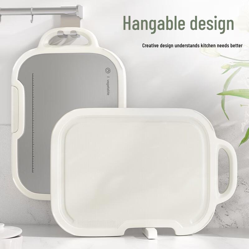 Wutuo Double-Sided Stainless Steel & PP Chopping Board