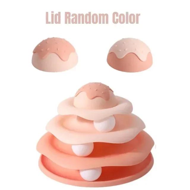 Игрушки для кошек Трек Трек Трек Трек для кошек с мячом Тренировочная дорожка для интеллекта Интерактивные игрушки Товары для снятия скуки у домашних животных