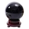 Natural Obsidian Crystal Ball Polished Black Stone Home Decor Ornament