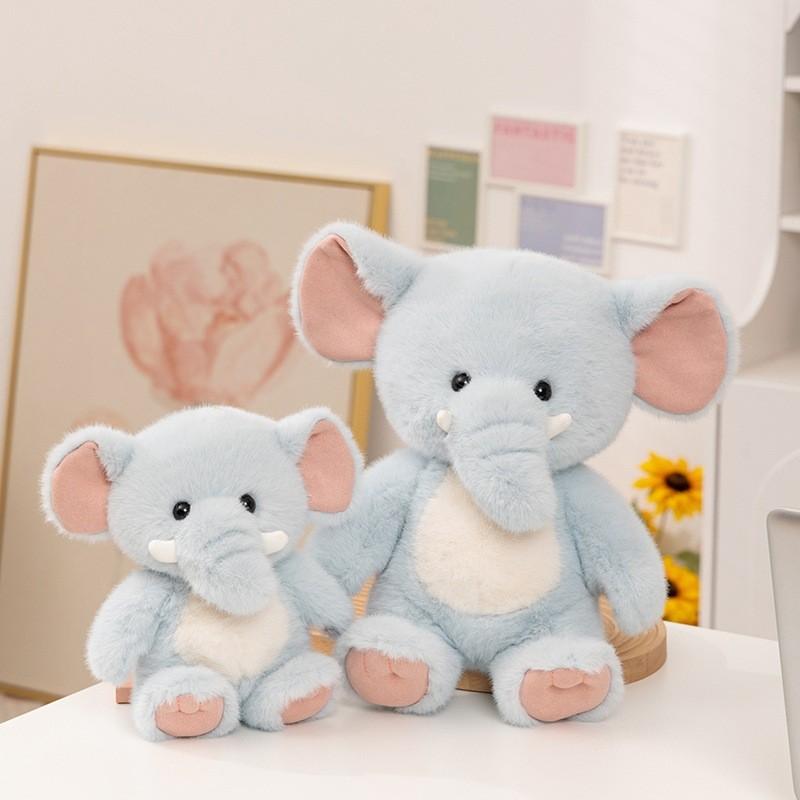 Ekorr og tegneserieelefant plysjleker med PP-bomullsfyll for barnegave