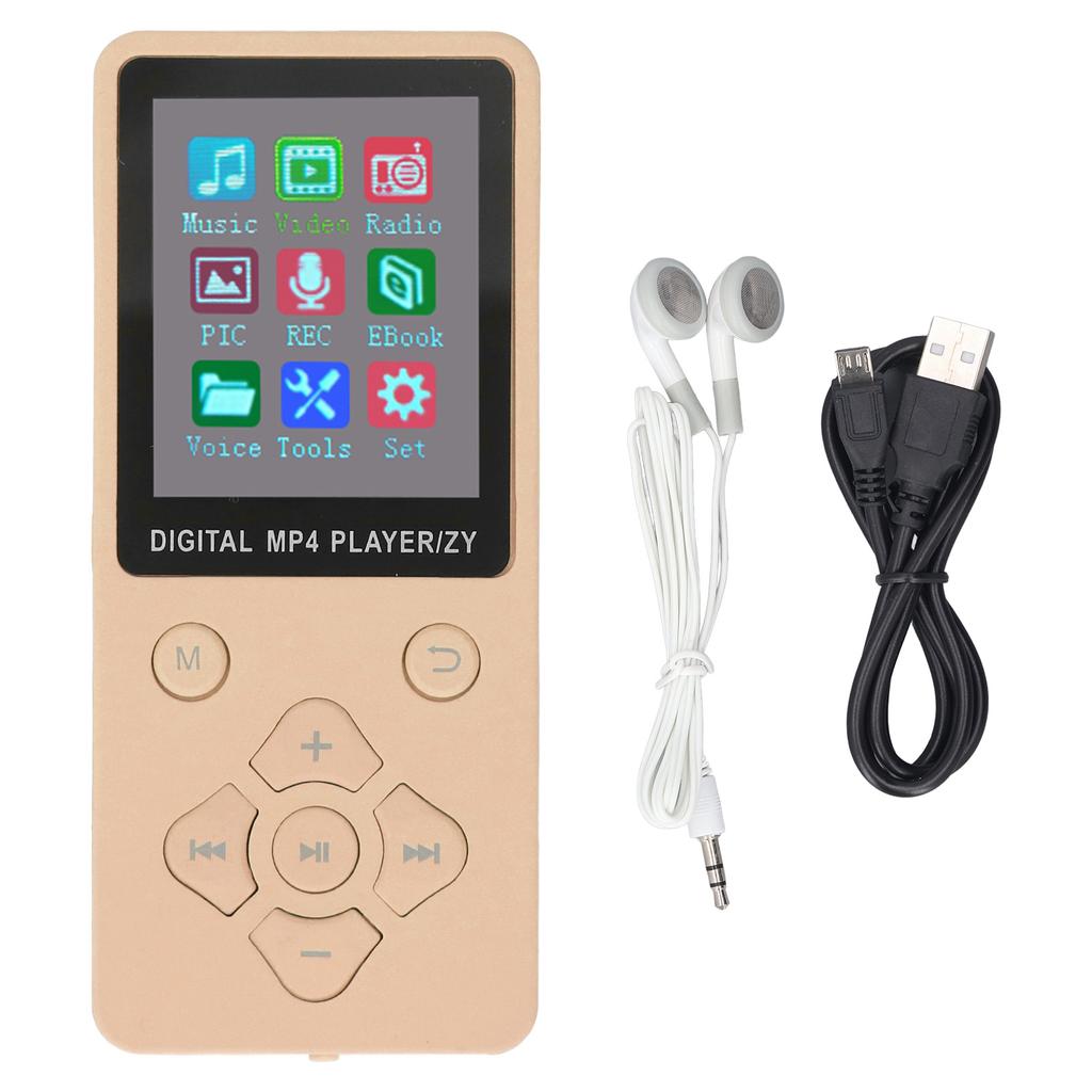 MP3 MP4 Player Bluetooth 5.0 Super Thin 1.8 Inch Color Screen 128G Expandable Memory Portable Video 