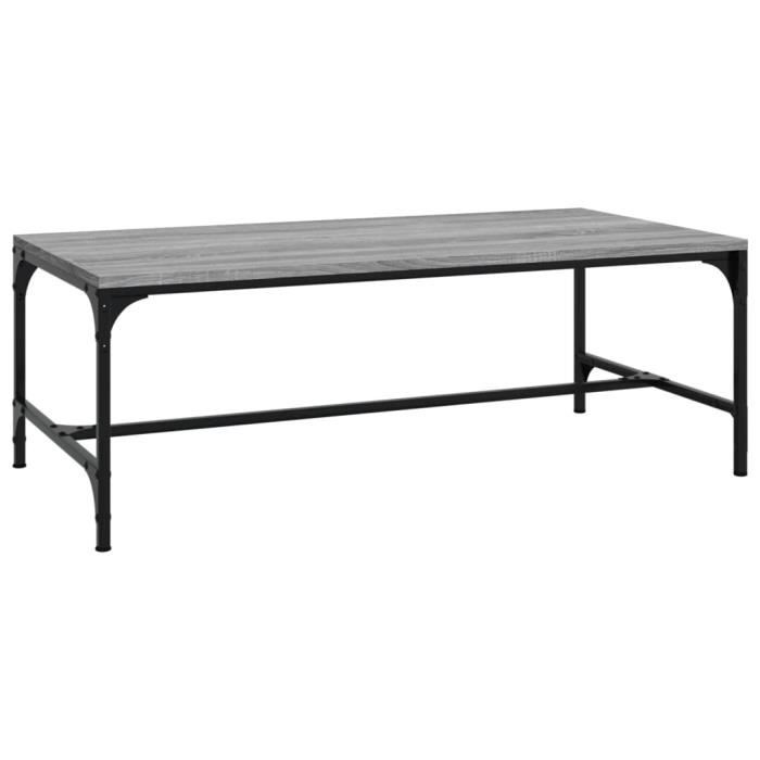 819390 vidaXL Table basse Sonoma gris 100x50x35 cm Bois d'ingénierie