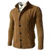 Men's Stand-up Collar Knitted Cardigan Sweater Top 2026