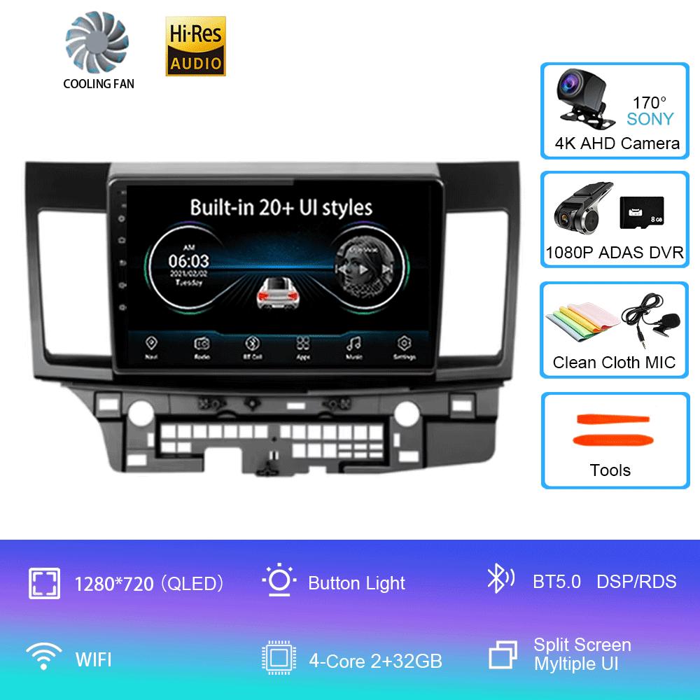 Android 14 Car Radio  For Mitsubishi Lancer 10 CY 2007 - 2012 Multimedia Video Player Navigation Stereo GPS No 2din 2 Din Dvd