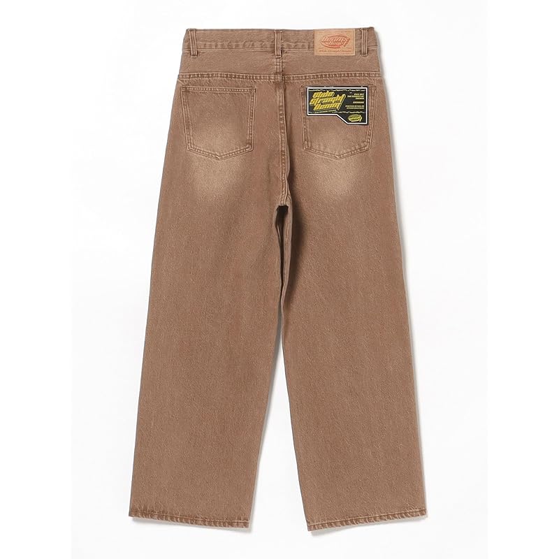 [Beams Heart] Jeans Blast Wide Straight Denim Men's BROWN S