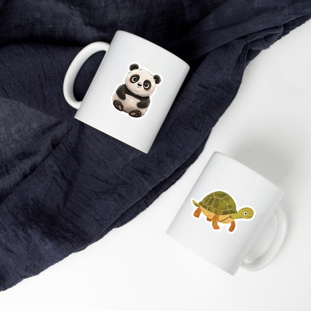 50PCS Cute Book Stickers Home Room Bar Decor DIY Notebook Canvas Graffiti Waterproof PVC Sticker Bedroom Paintings