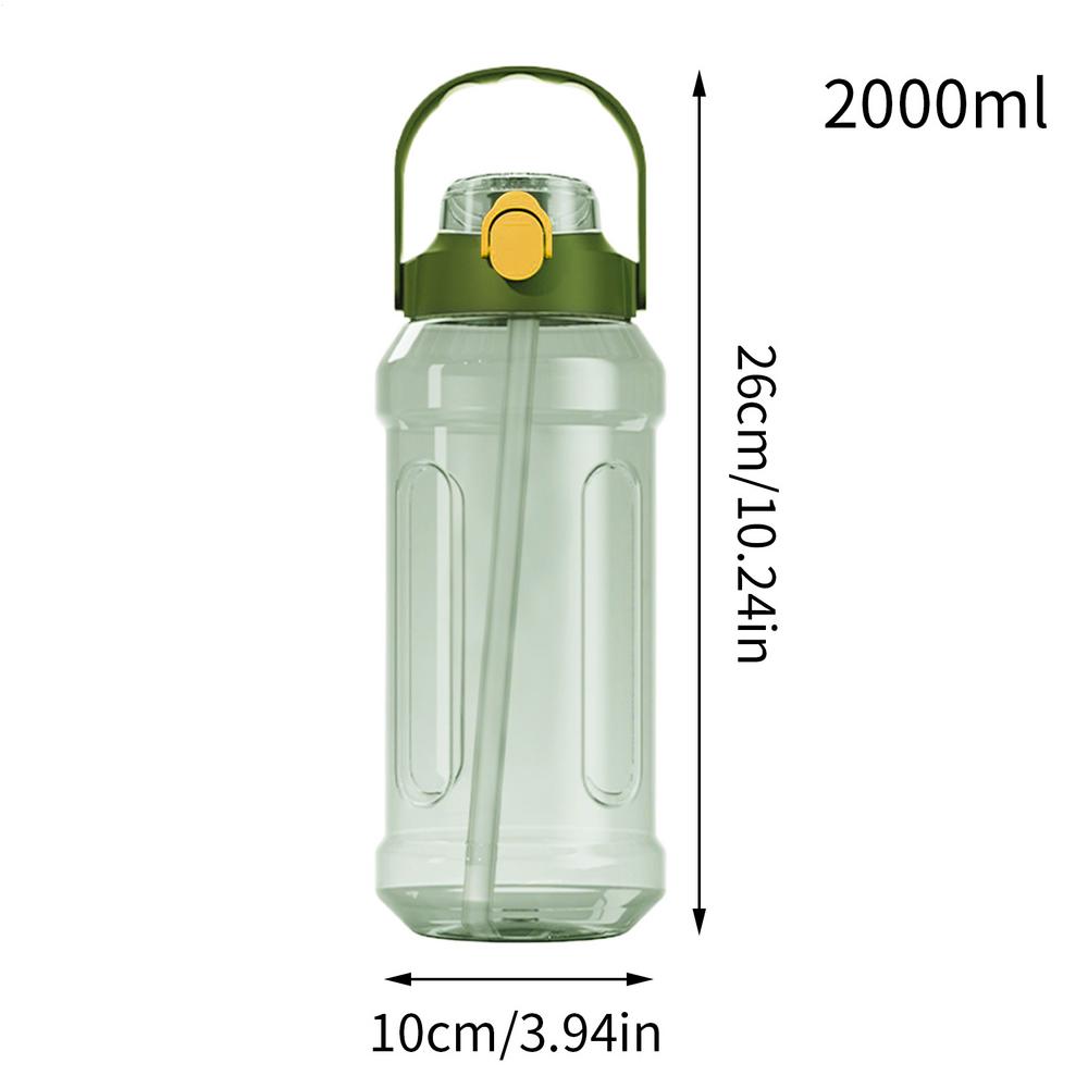 Sports Water Bottle Drinking Tumbler For Hiking Leakproof Sealed Transparent Double Drinking Spout Water Bottle For School