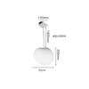 Nordic Minimalist Staircase Chandelier Bubble Glass Light Luxurious Living Room Family Kitchen Restaurant Celing Pendant Lamp