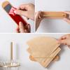 Strong Adhesive Coffee Filter Paper Organiser With Adhesive Backing Wooden Wall Mount Holder Kitchen Accessory
