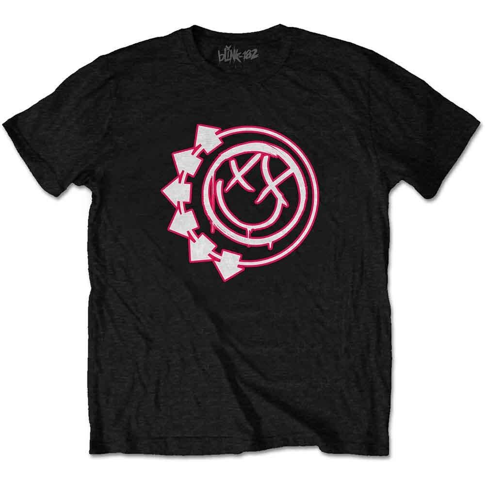 Blink 182 Men s Six Arrow Smiley T-Shirt Black S