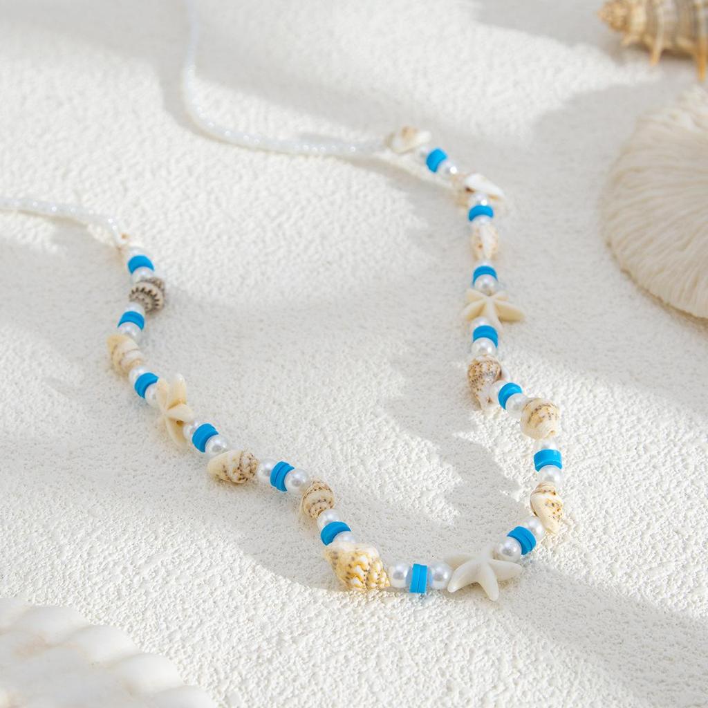 Beach Bikini Pearl Conch Waist Chain Bohemian Geometric Vacation Beach Sexy Acrylic Rice Beads Belly Body Chain Summer Jewelry