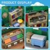 Gobricks MOC Simpsoned Springfield Baseball Card Shop Modular Bricks Model Baseball Card Shop Modular Building Blocks Toys Gift