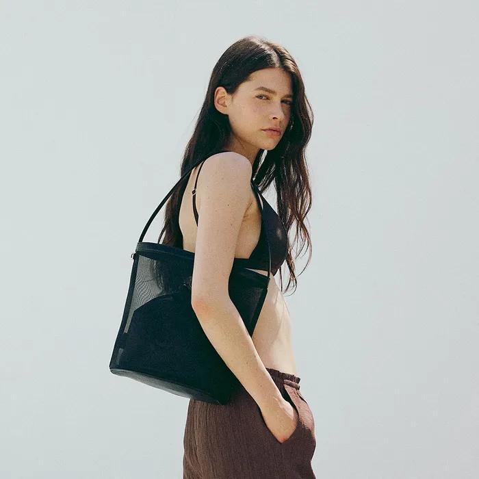 ONDE BAG _black Mesh Bag