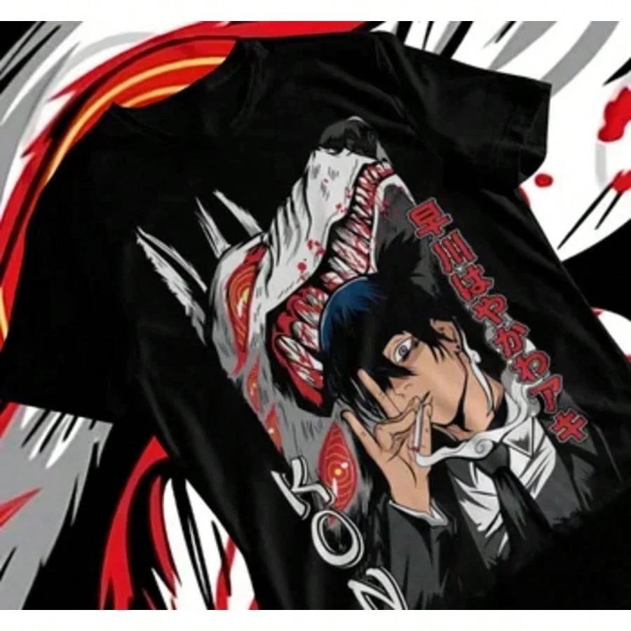 Funny Aki Hayakawa Kon Denji Makima TShirt Anime Unisex S